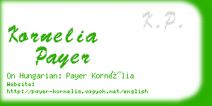 kornelia payer business card